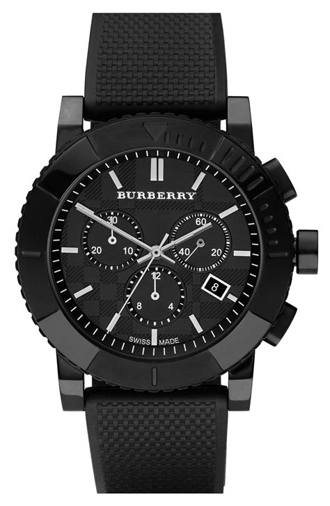 burberry chronograph rubber strap watch|burberry watches official website.